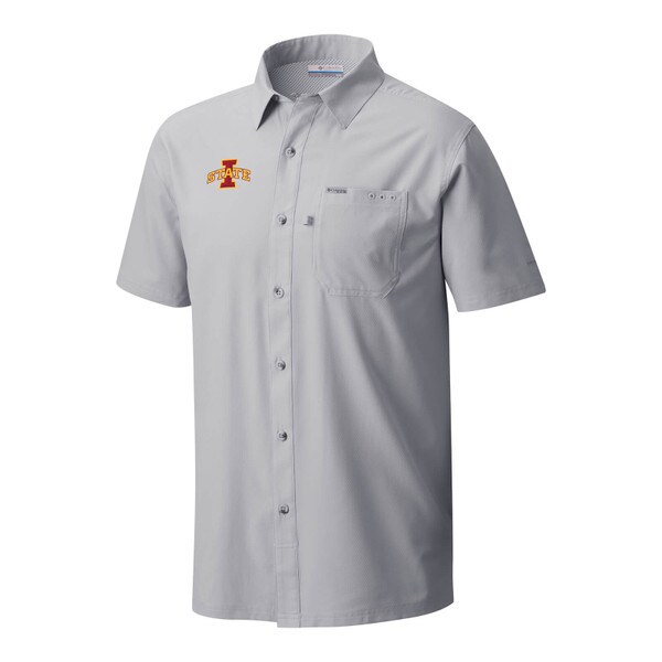 Columbia I-State Gray Short Sleeve Camp Shirt
